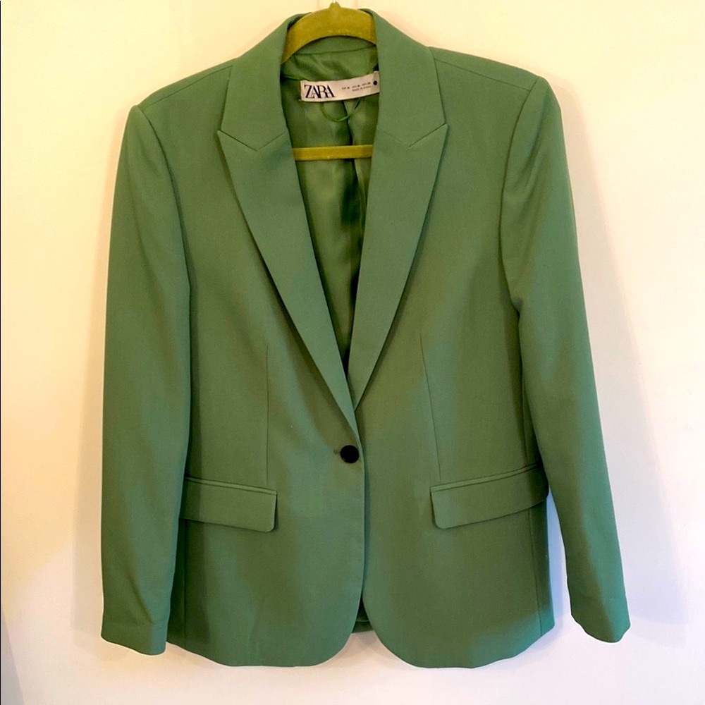 Zara Oversized Green Blazer